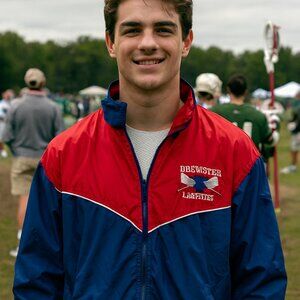 Atlantic Sportswear Men L‎ Brewster Lacrosse Sovernal 23 VTG Mesh Lined Zip Y2K